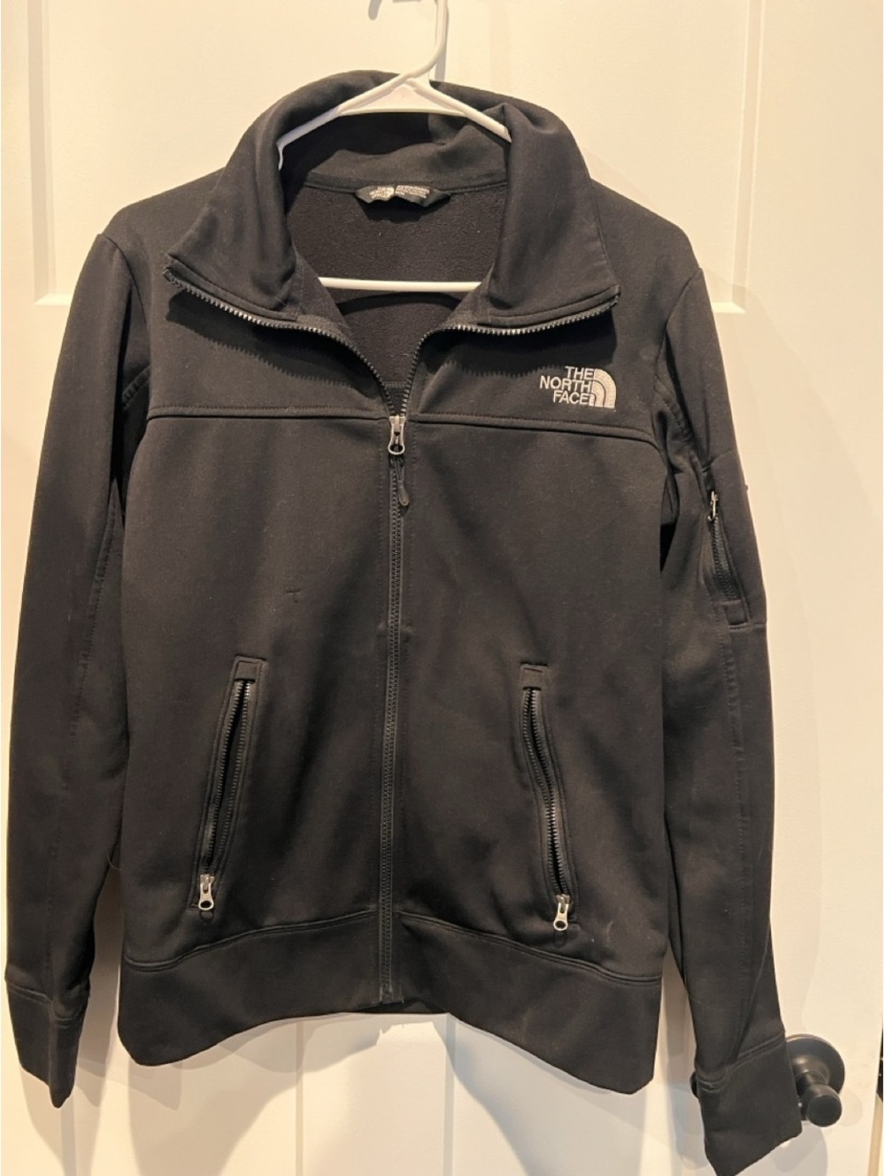 The North Face Womens M Black Full Zip Fleece Jacket Outdoor Hiking